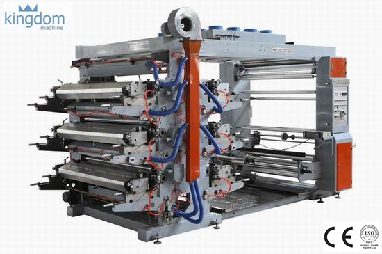 Máquina impresora flexográfica de 6 colores